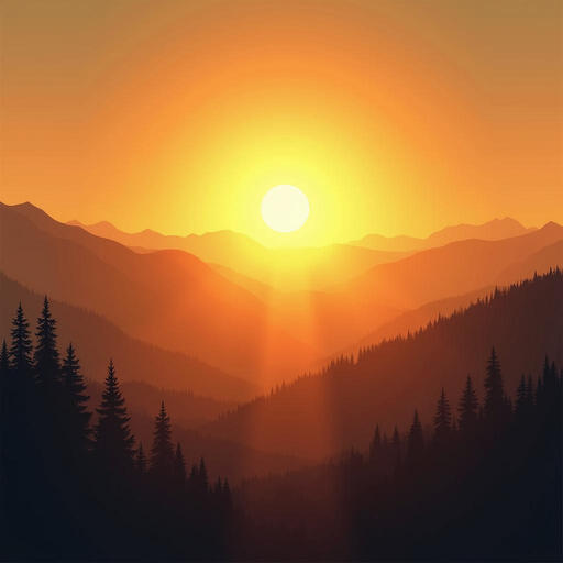 Rising Sun over Mountains The rising sun symbolizes vitality, new beginnings, and optimism. Why It Matters: It awakens fresh energy in the home, fostering motivation and long-term success.