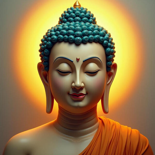 Radiant Serenity (Buddha)The golden aura around Buddha reflects enlightenment, wisdom, and inner peace. Why It Matters: It encourages mindfulness, harmony, and spiritual calm in daily living.