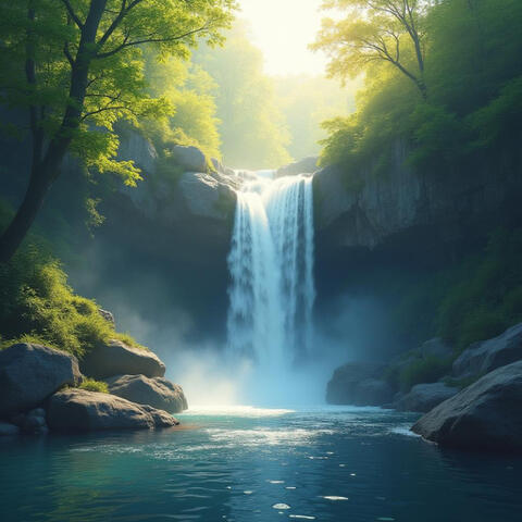 Waterfall Serenity – The flowing waterfall represents prosperity, cleansing, and the continuous flow of positive energy. Why It Matters: It washes away stagnation, invites abundance, and restores emotional balance in your environment.